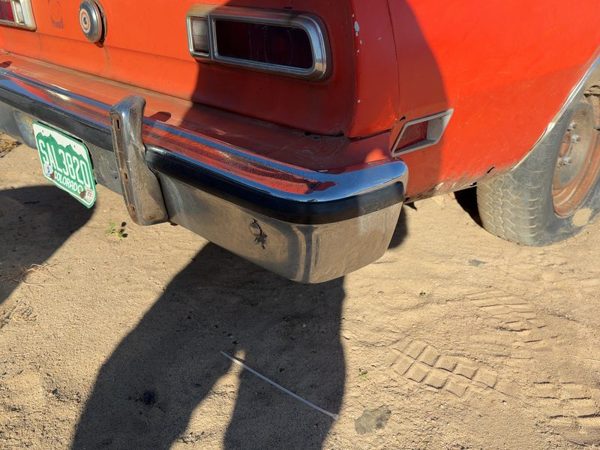 1976 Ford Maverick Rear Bumper Assembly Chrome With Mount Brackets OEM — photo 2