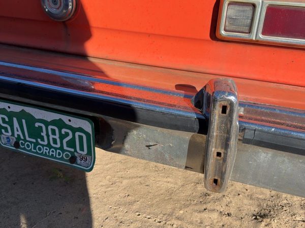 1976 Ford Maverick Rear Bumper Assembly Chrome With Mount Brackets OEM — photo 6