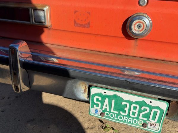 1976 Ford Maverick Rear Bumper Assembly Chrome With Mount Brackets OEM — photo 8