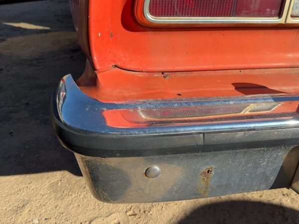 1976 Ford Maverick Rear Bumper Assembly Chrome With Mount Brackets OEM — photo 12