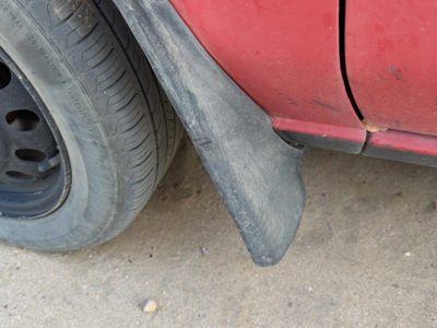 1987-1988 Toyota FX Driver Left Moulding From Fender OEM Mud Flap
