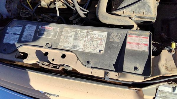 1984-1987 Ford Tempo Top Plastic Cover Above Radiator Support Sight Shield Oem — photo 6
