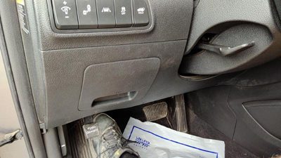 16-18 Hyundai Tucson Lower Dash Under Column Knee Bolster Trim Panel Black Try