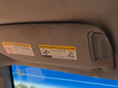2002-2004 Jeep Grand Cherokee Driver Left Sun Visor Oem Illumination Gray