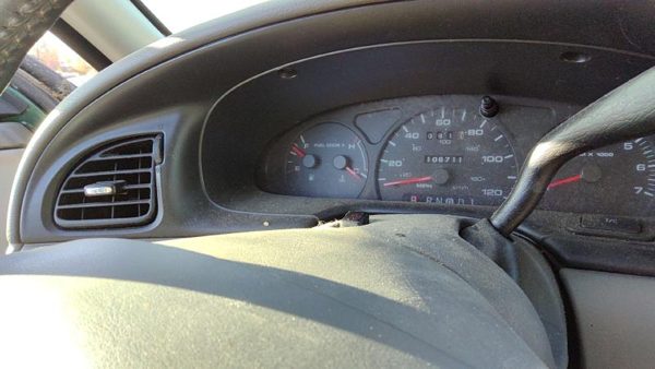 2000-2002 Ford Taurus Trim Bezel Around Speedometer Oem Dash Surround Panel Gray — photo 5