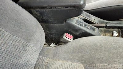92-95 Nissan Pathfinder Passenger Right Front Seat Belt Buckle Receiver Oem Gray