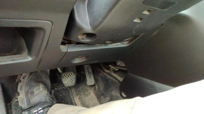 02-05 Civic Hatchback Si Lower Dash Under Column Knee Bolster Trim Panel Black