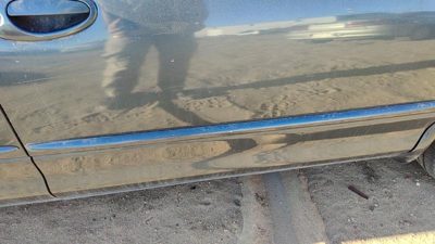 98-04 Intrepid Passenger Right Front Moulding From Door Trim Steel Blue Pbq