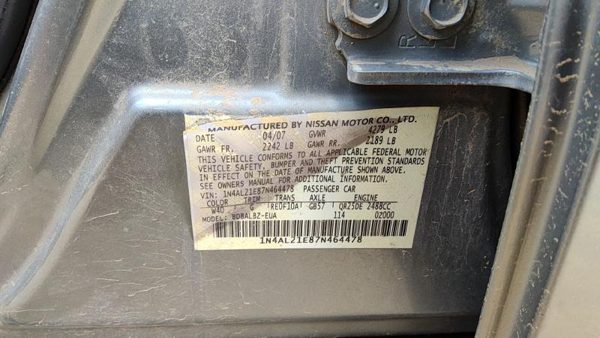 2007 Nissan Altima — vehicle photo 6