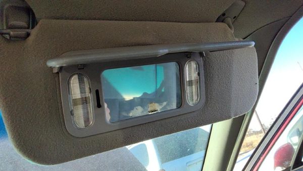 93-96 Olds 88 Passenger Right Sun Visor Oem Gray — photo 8