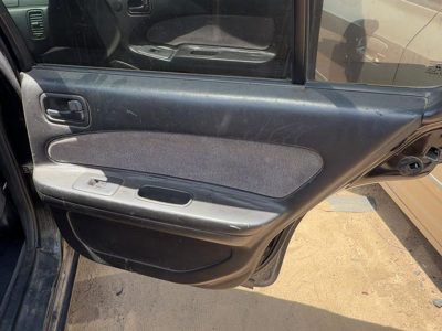 1998 Nissan Maxima Passenger Right Rear Door Trim Panel With Switches Back Black