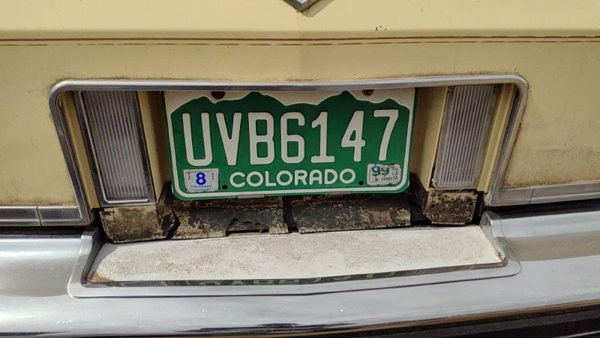 77-84 Cadillac Deville License Plate Trim Surround Panel Oem Tail Trunk Finish — photo 2