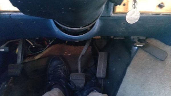 1988-1990 Chevy G20 Van Lower Dash Under Column Knee Bolster Trim Panel Oem Blue — photo 8