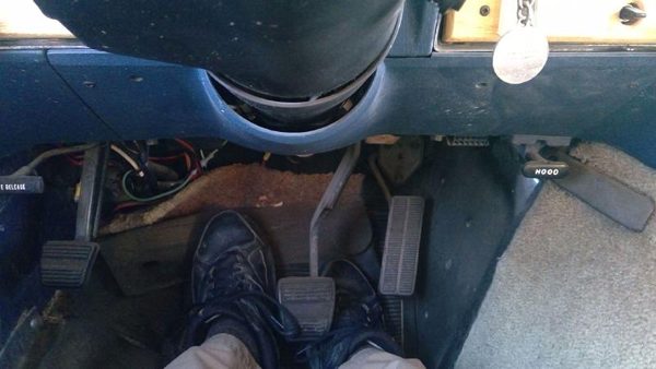 1988-1990 Chevy G20 Van Lower Dash Under Column Knee Bolster Trim Panel Oem Blue — photo 5