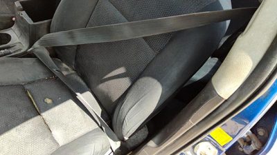 09-10 Toyota Corolla Driver Left Front Seat Belt Retractor Shoulder Charcoal 17