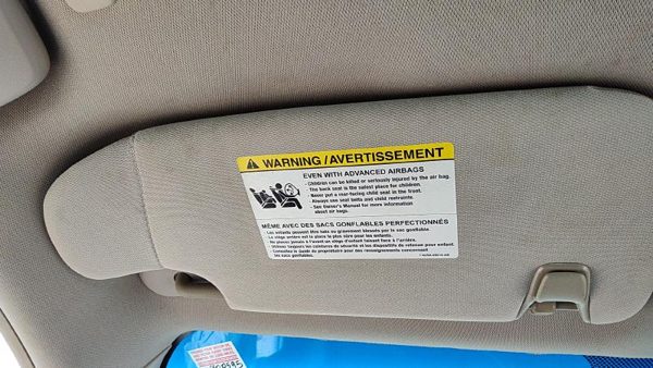 2010-2012 Ford Fusion Driver Left Sun Visor Oem Black Dl Ae5Z5404105Aa — photo 2