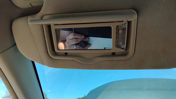 2010-2012 Ford Fusion Driver Left Sun Visor Oem Black Dl Ae5Z5404105Aa — photo 6