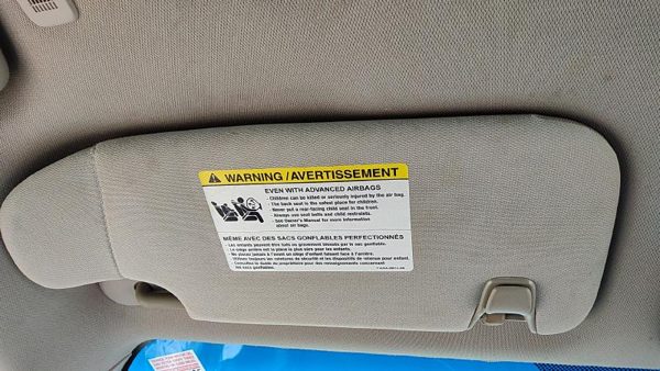 2010-2012 Ford Fusion Driver Left Sun Visor Oem Black Dl Ae5Z5404105Aa — photo 1