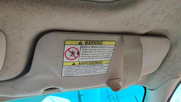 2000-2001 Legacy Outback Passenger Right Sun Visor Oem Tan 040 92011Ae28aob — photo 3