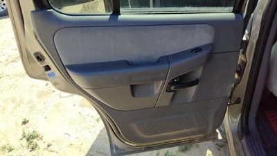 2005 Explorer Driver Left Rear Inside Door Trim Panel With Switches Back Gray Tt