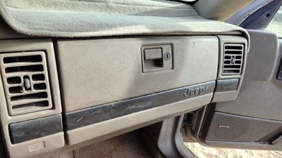 93-95 Jeep Grand Cherokee Glove Box Assembly Complete Door With Latch Oem Gray