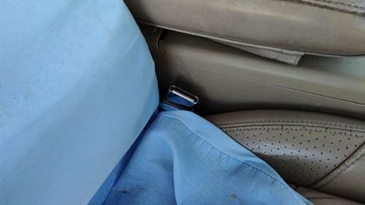 1991-1994 Ford Explorer Passenger Right Front Seat Belt Buckle Receiver Oem Tan