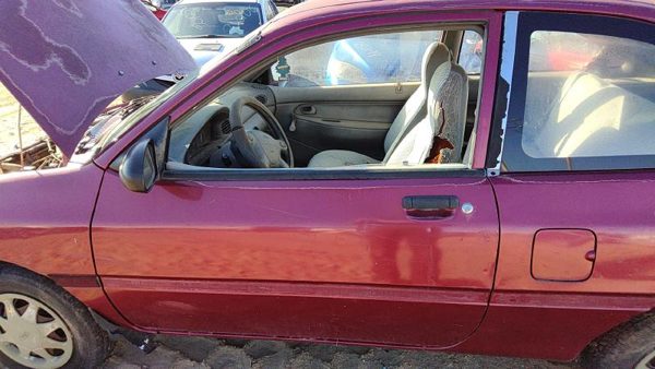 1997 Ford Aspire Front Door LH E5 Red Hail F4BZ6120124A — photo 1