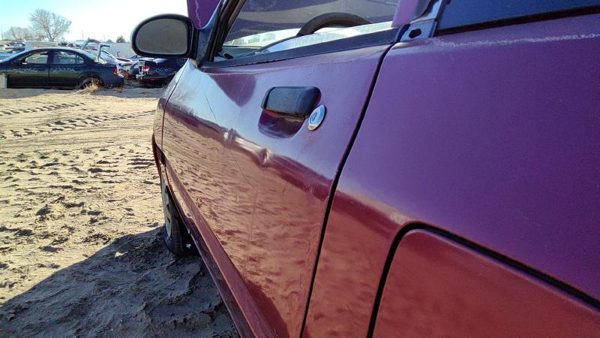 1997 Ford Aspire Front Door LH E5 Red Hail F4BZ6120124A — photo 5