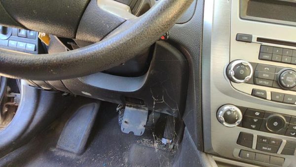10-12 Fusion Lower Dash Under Column Knee Bolster Trim Panel Dw Charcoal Black — photo 3