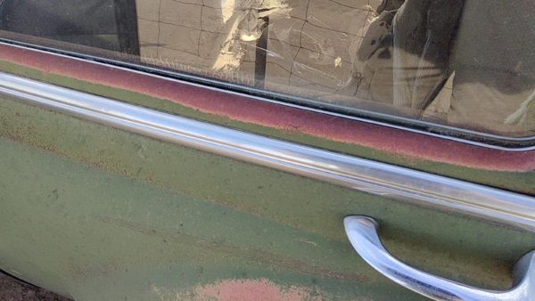 53 Chevy Bel Air 150 Sedan Driver Left Rear Moulding From Door Back Trim Chrome — photo 3