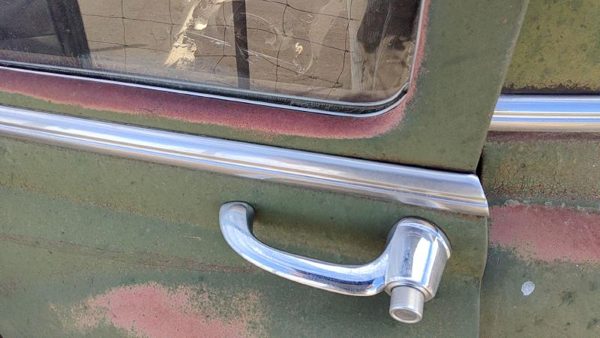 53 Chevy Bel Air 150 Sedan Driver Left Rear Moulding From Door Back Trim Chrome — photo 2