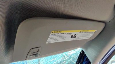 2011-2016 Chevy Cruze Passenger Right Sun Visor Oem Black Aff 95034256