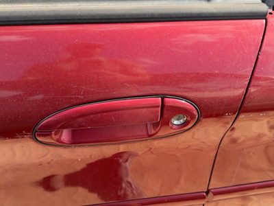1999-2007 Ford Taurus Driver Left Front Outside Door Handle Oem Red