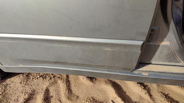 07-12 Altima Passenger Right Rear Moulding From Door Back Trim Strip Gray W40 — photo 4