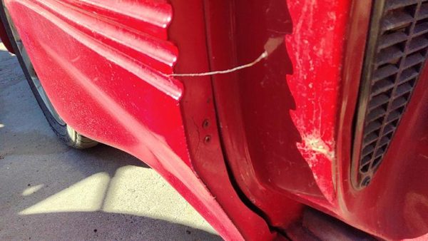 92-94 Grand Prix Passenger Right Rear Moulding On Quarter Panel Oem 2 Door Red — photo 4