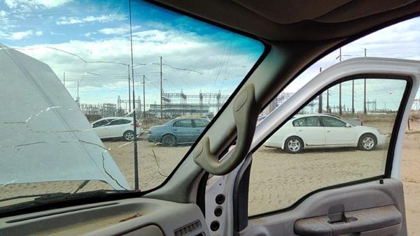 00 F250 Super Duty Passenger Right A Pillar Trim Windshield Post Panel Oem Gray — photo 2