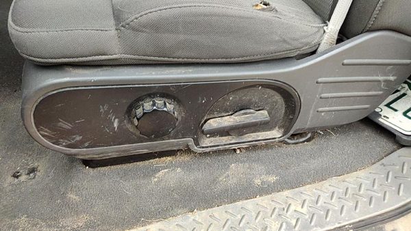 2004-2008 Ford F150 Driver Left Side Seat Trim Panel Oem Gray Me — photo 4