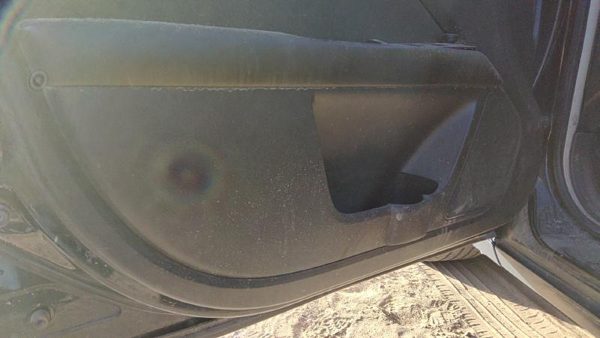 10-12 Fusion Driver Left Front Door Trim Panel With Master Switch Charcoal Black — photo 6
