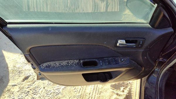 10-12 Fusion Driver Left Front Door Trim Panel With Master Switch Charcoal Black — photo 2