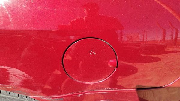 2010-2012 Ford Fusion Fuel Tank Door With Hinge Gas Lid Oem Filler Red U6 — photo 2