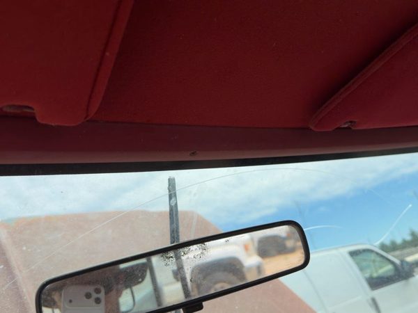 1987-1991 Ford F150 Pickup Upper Windshield Header Trim Panel OEM Red — photo 7