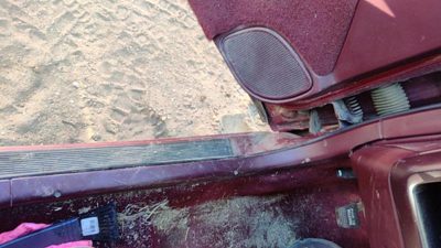 1995-1999 Chevy Lumina Driver Left Lower Kick Trim Panel Oem Red
