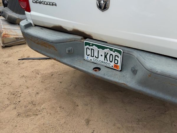 2005-2011 Dodge Dakota Rear Bumper With Mount Brackets Oem 55077652Ab — photo 2