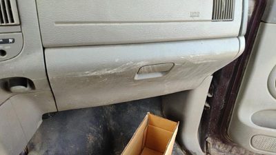 03-05 Dodge Ram 2500 Glove Box Assembly Complete Door With Latch Oem Taupe L5