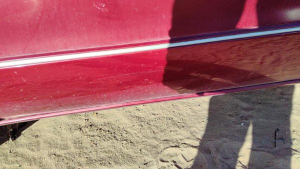 96-99 Olds 88 Driver Left Front Moulding From Door Oem Trim Strip Red — photo 3
