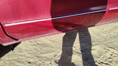 96-99 Olds 88 Driver Left Front Moulding From Door Oem Trim Strip Red