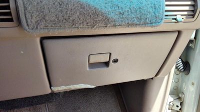 1991-1994 Ford Explorer Glove Box Assembly Complete Door With Latch Oem Tan