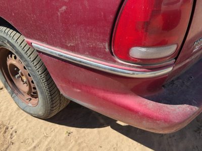 1996 Chrysler Town & Country Driver Left Rear Qtr Molding Chrome Candy Apple Red