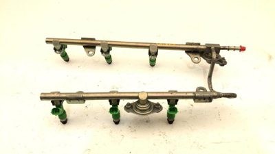 2013-16 Nissan Pathfinder Complete Fuel Rail With Injectors Set Loaded Oem 3.5L