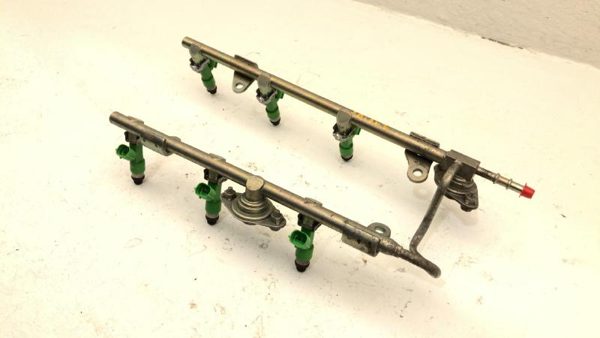 2013-16 Nissan Pathfinder Complete Fuel Rail With Injectors Set Loaded Oem 3.5L — photo 3